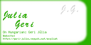 julia geri business card